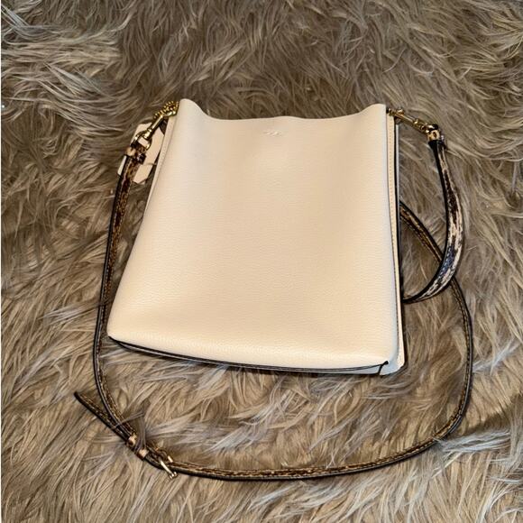 Coach Small Bucket Tote with Crossbody Snakeskin Strap - Picture 6 of 8